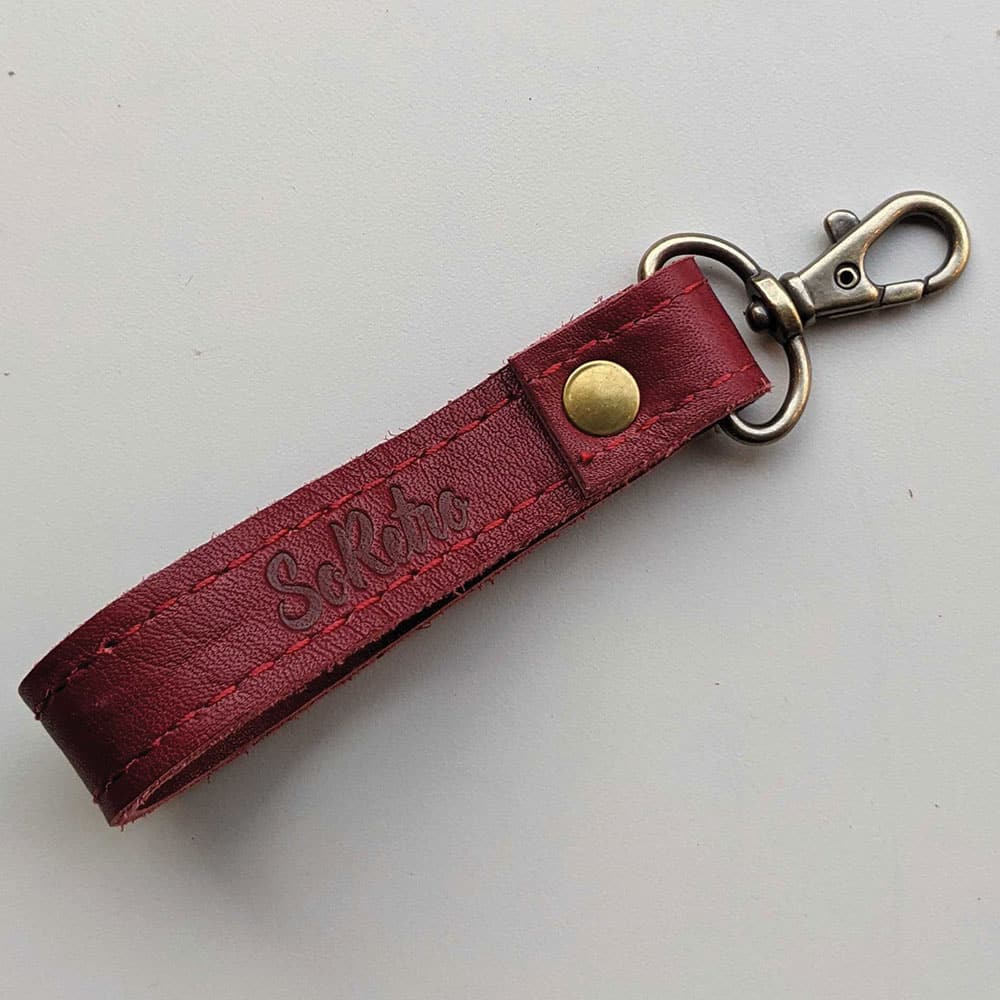SoRetro PLG Upcycled Keychain Cranberry 003 SoRetro Straps