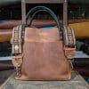 SoRetro FYG Leather Crossbody Tote - Touchdown Brown with McKinley on Mocha