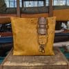 SoRetro FYG Leather Crossbody Tote - Crusty Mustard with San Simeon on Mocha