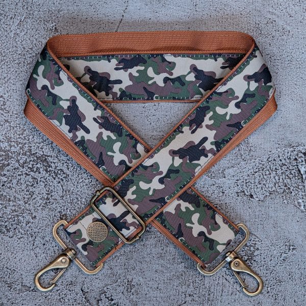 Camo Soldier - Leather Free Bag or Camera Strap