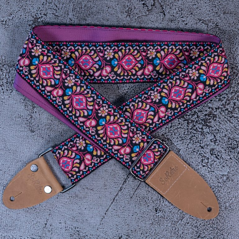 Guitar Straps SoRetro Straps Custom Handcrafted Crossbody Straps