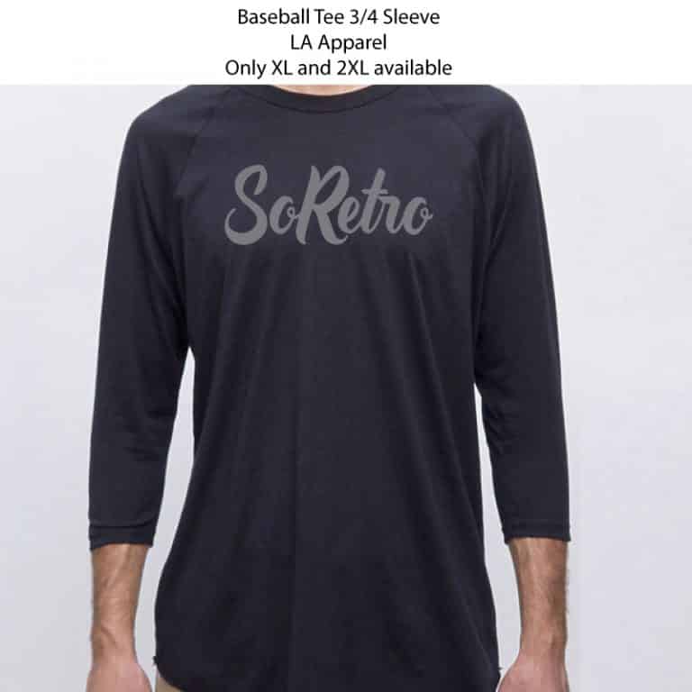 SoRetro Baseball Tee Fall 2021 Restock XL and 2XL Only SoRetro Straps Custom