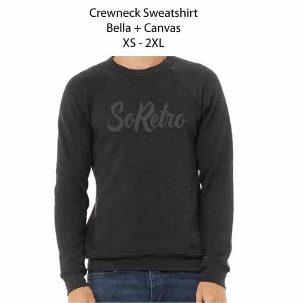SoRetro Crewneck Sweatshirt - Heather Black - Fall 2021