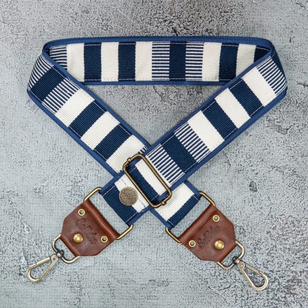 Blueberry Cream Stripes - Bag or Camera Strap