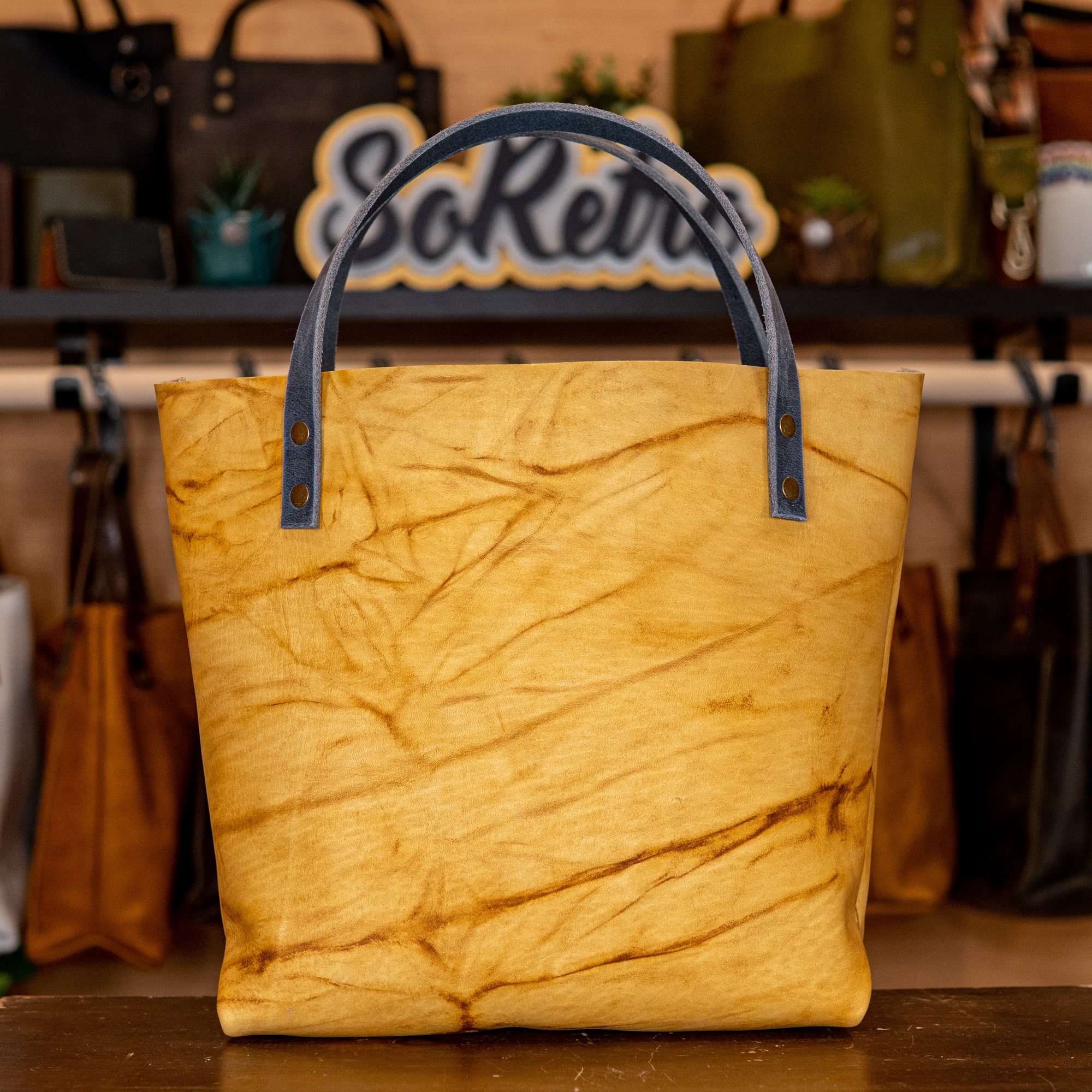 SoRetro Limited Perfect FYG Leather Crossbody Tote Bananarama with