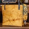 SoRetro Limited Perfect FYG Leather Crossbody Tote – Bananarama with Exclusivo Casablanca Yellow on Olive Cotton Webbing – Bronze Hardware