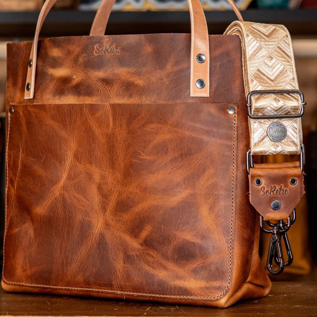 SoRetro Britannia Perfect FYG Leather Crossbody Tote Peckham Rye with