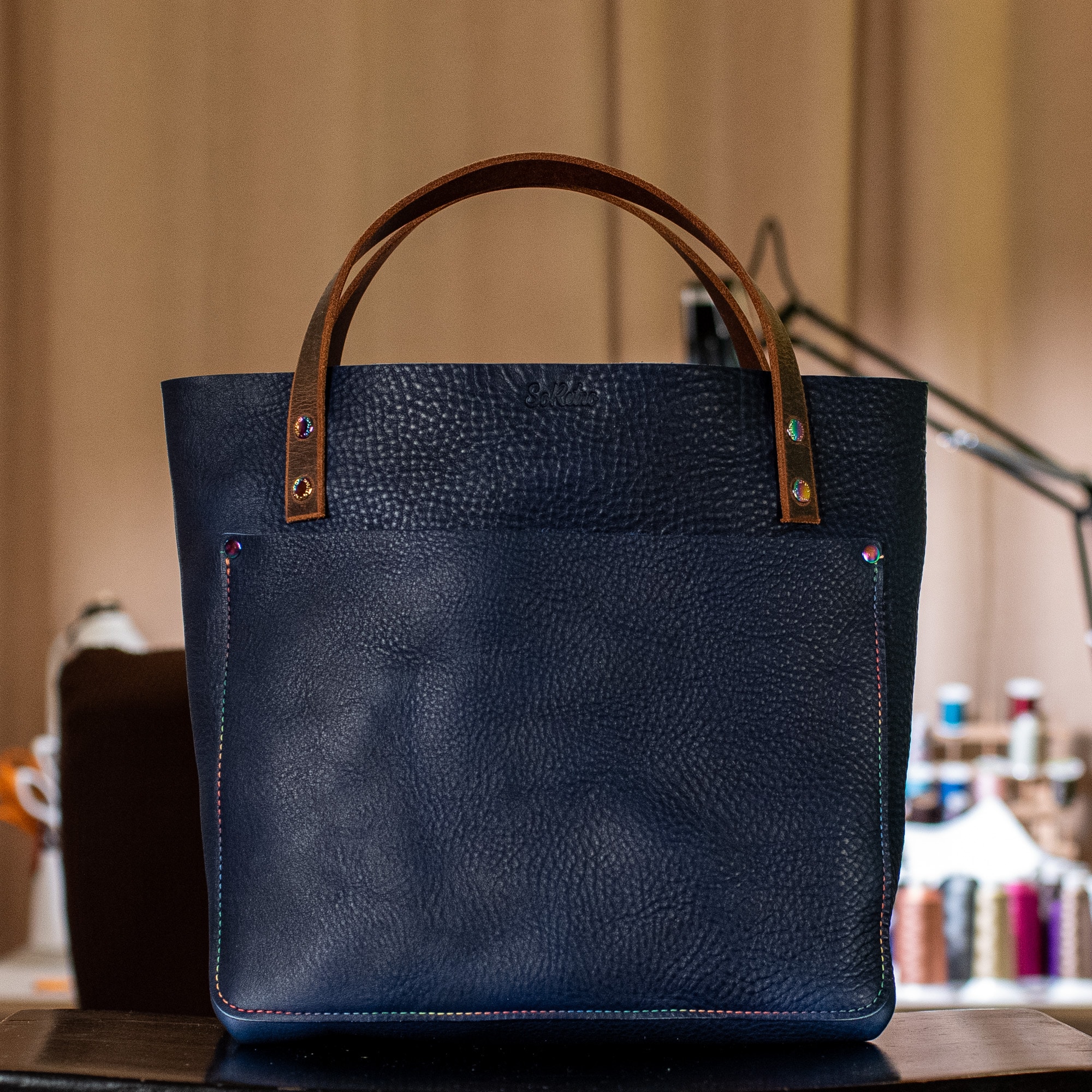 SoRetro Especial Reservo Perfect FYG Leather Crossbody Tote Apostle