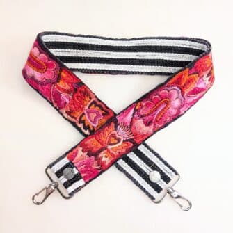 SoRetro Solana 06 - Silver - Fixed Length Leather Free Strap - Purse, Bag, or Camera Strap