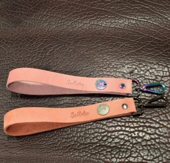 SoRetro Leather Wristlet with Coin