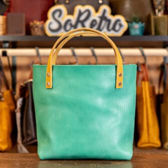 Alternative view of SoRetro Verdura Mini FYG Leather Crossbody Tote - Soia Fresca with Chevy Cheyenne - Silver Hardware