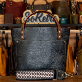 SoRetro Especial Perfect FYG Leather Crossbody Tote – Galaxy’s Edge with Boba Black – Bronze Hardware