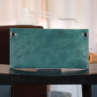 Alternative view of SoRetro Limited FYG Crossbody Clutch - Thicc Boi Super Chunk Ocean with Limited Friendship Stitches on Dark Olive Cotton Webbing - Gunmetal Hardware