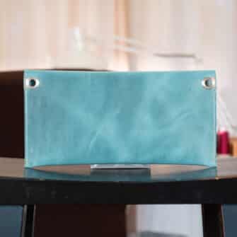 Alternative view of SoRetro FYG Crossbody Clutch - Luci del Porto with Limited Friendship Stitches on Dusty Rose Cotton Webbing - Chromalusion Hardware