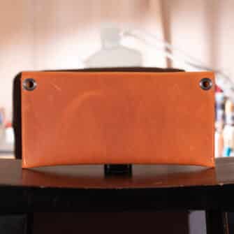 Alternative view of SoRetro FYG Crossbody Clutch - Fortunella Margarita with Limited Olmsted Rose Sunset on Sienna Cotton Webbing - Gunmetal Hardware