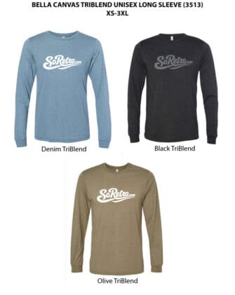 SoRetro Limited Edition Swash - Bella Canvas TriBlend Long Sleeve T-Shirt