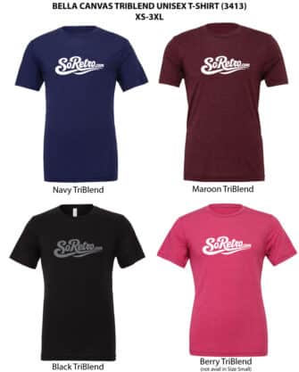 SoRetro Limited Edition Swash - Bella Canvas TriBlend T-Shirt